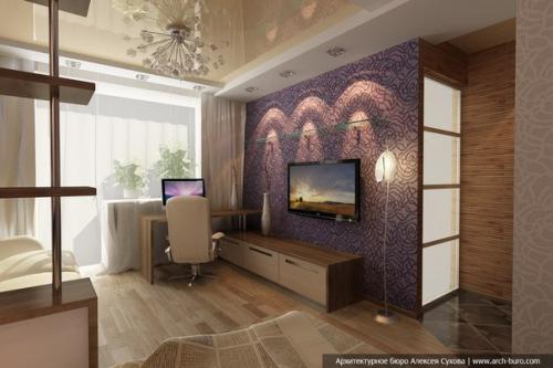 Дизайн - проект однокомнатной квартиры. 06