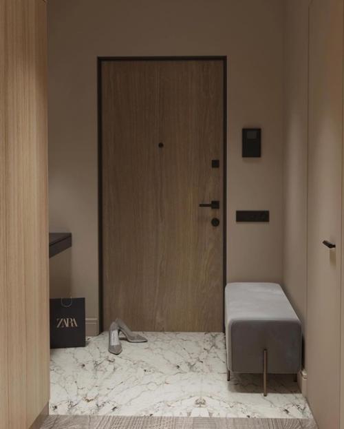 Два очаровательных примера оформления прихожей. 08