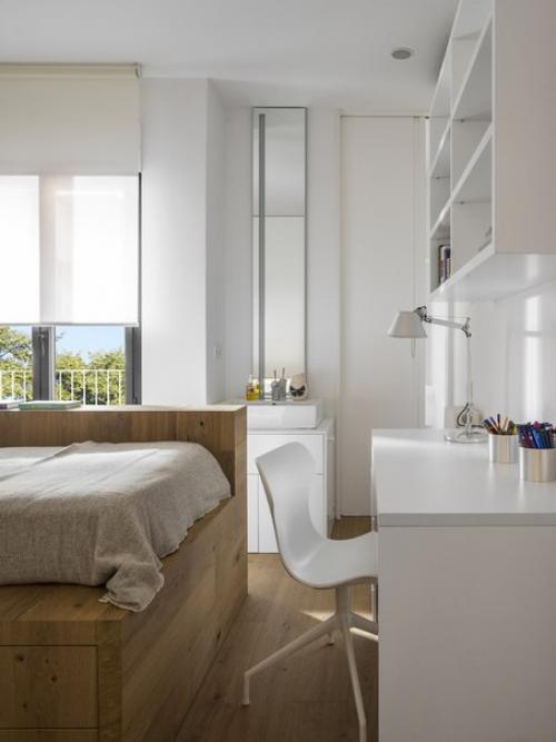 Белый интерьер квартиры в Барселоне. 08