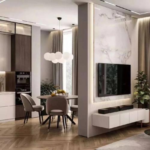 Интерьер кухни - гостиной. 01