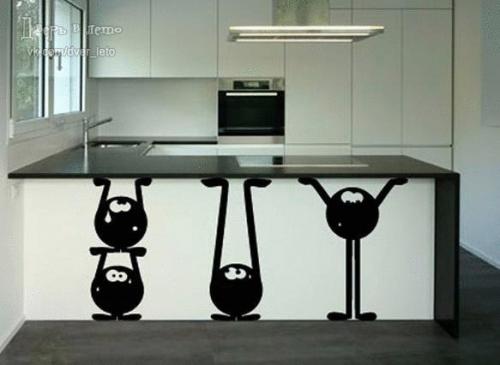 Настенные стикеры в интерьере - идеальный способ самовыразиться. 01