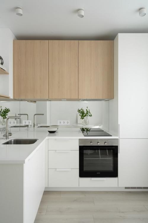 Светлый интерьер однокомнатной квартиры 38, 8 кв. 01