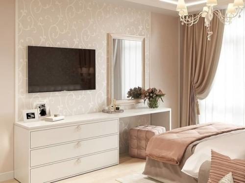 Очень нежные оттенки для спальни. 01