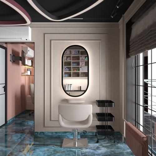 Я проектирую не только жилые интерьеры но и коммерческие - например этот салон красоты. 08