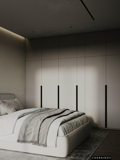 Проект просторной однокомнатной квартиры 53 м 2 в ЖК метрополия Сингапур в Москве. 07