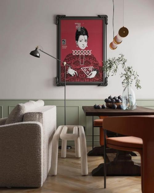 Мы предлагаем насладиться стильным интерьером кухни - гостиной. 02