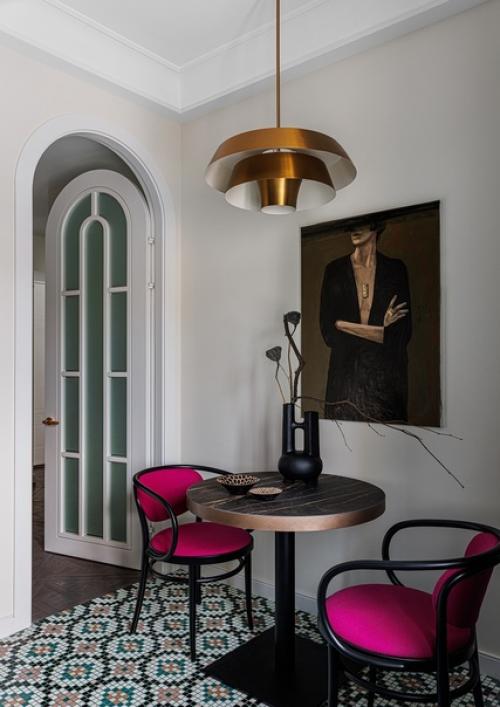 Дизайнеры Елена Гладкова и Марианна островская оформили богемный и очень атмосферный интерьер в двухкомнатной квартире площадью 54 кв. 04