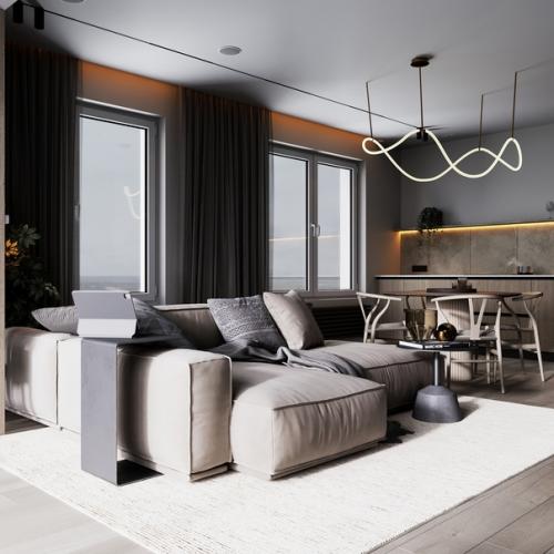 Проект интерьера, ЖК Сити Парк, Иркутск. 06