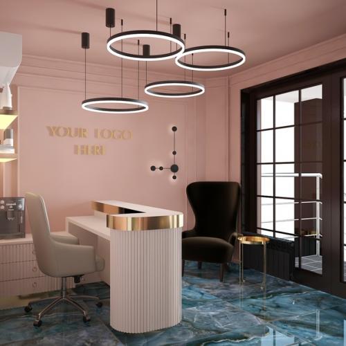 Я проектирую не только жилые интерьеры но и коммерческие - например этот салон красоты. 01