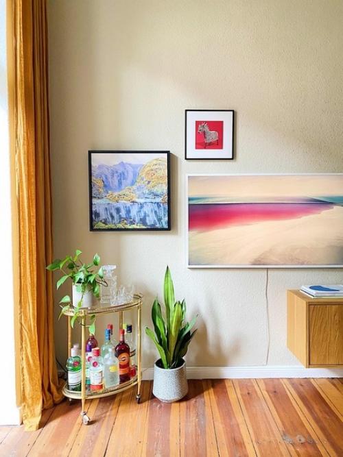 Немного винтажа, немного современности и теплых тонов в берлинской квартире площадью 54 кв. 02