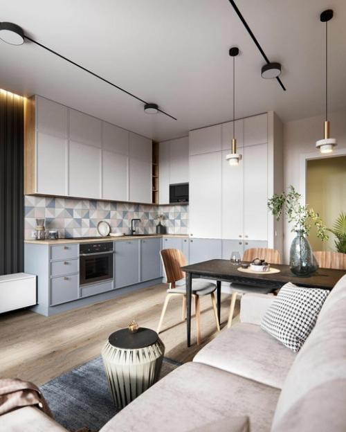 Нежный дизайн квартиры 90 м 2 в Санкт-петербурге от студии Mints. 03