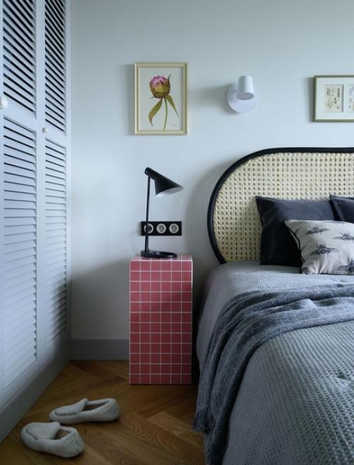 Реализованный интерьер яркой квартиры, площадью 54 кв. 02