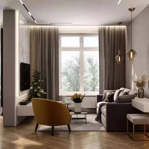 Интерьер кухни - гостиной. 02