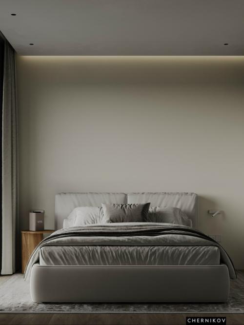 Проект просторной однокомнатной квартиры 53 м 2 в ЖК метрополия Сингапур в Москве. 06