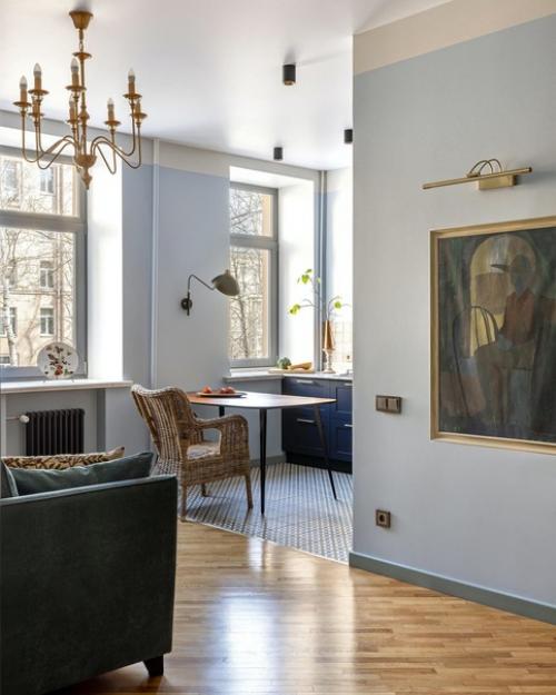 Реализованный интерьер квартиры, площадью 92 кв. 02