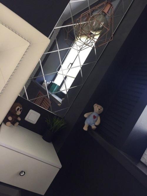 Вот это переделка спальня в черном цвете. 03