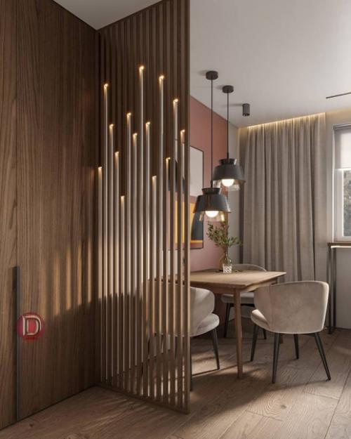 Интерьер однокомнатной квартиры в современном стиле. 03