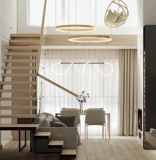 Кухня - гостиная со вторым светом - это много пространства и естественного света. 03