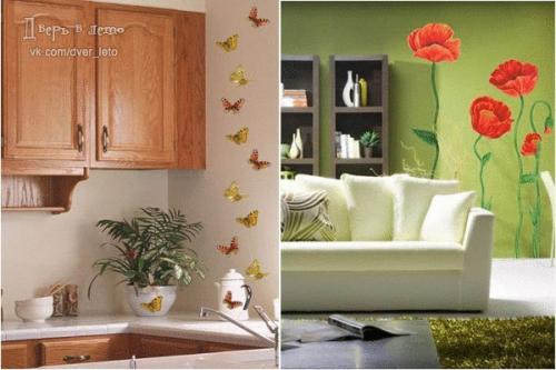 Настенные стикеры в интерьере - идеальный способ самовыразиться. 06