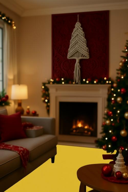 Новогодние панно станут отличным украшением вашего интерьера. 02