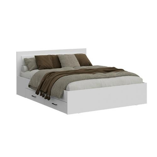 Кровать двойная с ящиками Бали, белый шагрень за 9590 р! 03