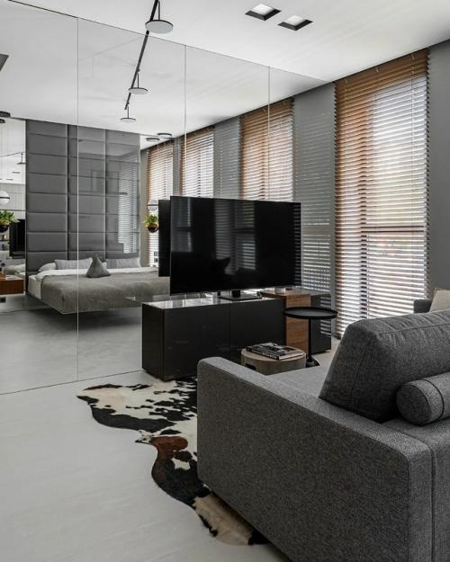 Денис спорыхин, архитектурная студия арх 2 о оформил интерьер квартиры площадью 59 кв. 01