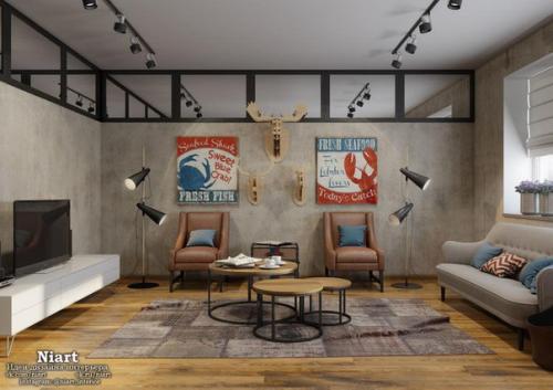 Дизайн - проект квартиры площадью 70 кв. 01