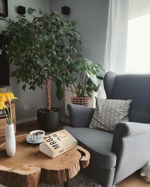 Эта современная квартира - настоящий рай для любителей зеленых растений и натурального дерева в мебели и декоре. 02