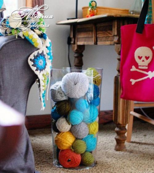 Как и где хранить пряжу - идеи. 02
