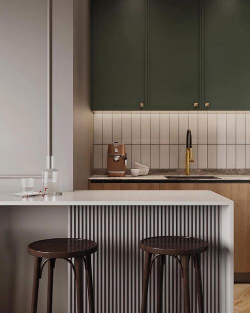 Мы предлагаем насладиться стильным интерьером кухни - гостиной. 04