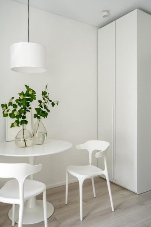 Светлый интерьер однокомнатной квартиры 38, 8 кв. 04