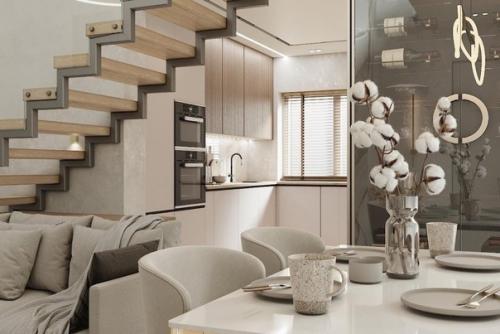 Кухня - гостиная со вторым светом - это много пространства и естественного света. 04