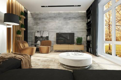 Интерьер таунхауса в г. Аксай (первый этаж), 43 кв. 02