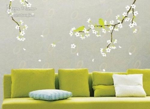 Настенные стикеры в интерьере - идеальный способ самовыразиться. 05