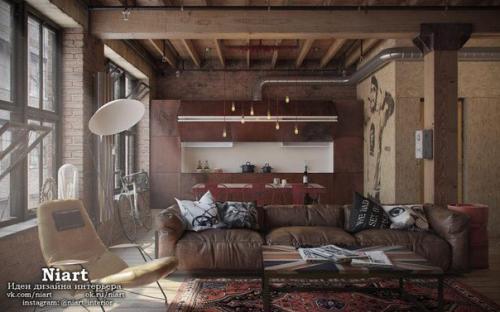 Стиль гранж в интерьере. 09