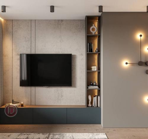 Интерьер однокомнатной квартиры в современном стиле. 04