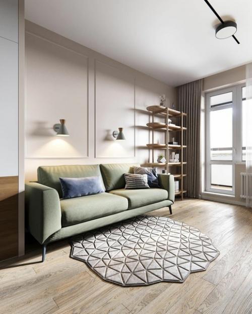 Нежный дизайн квартиры 90 м 2 в Санкт-петербурге от студии Mints. 05