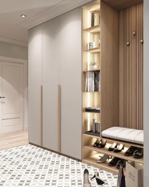 Два очаровательных примера оформления прихожей. 04