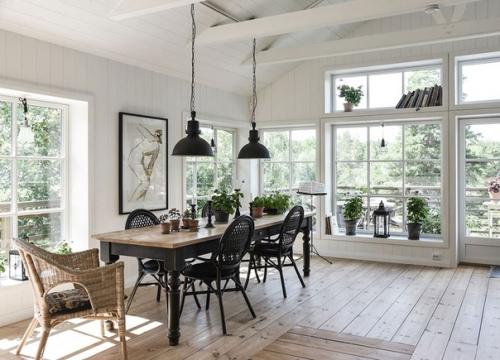 Альбом номер 3. черный фасад и уютные белые интерьеры: светлый летний домик в Швеции. 03