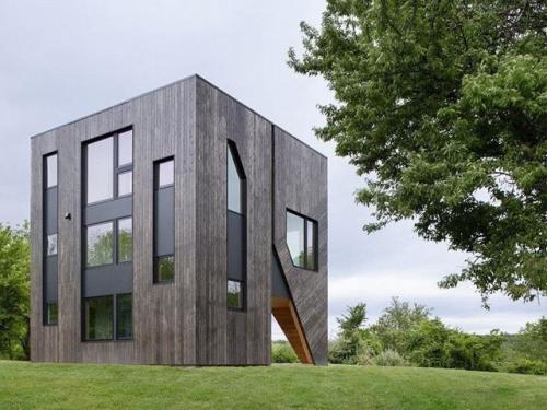 Куб на холме: коттедж из кедра в хиллсдейле от Forma. 06 Куб на холме: коттедж из кедра в хиллсдейле от Forma. 06