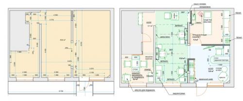 Я проектирую не только жилые интерьеры но и коммерческие - например этот салон красоты. 02