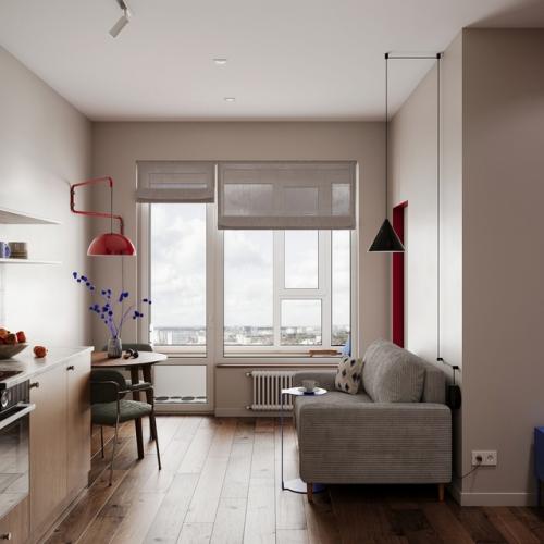 Проект компактной квартиры 30, 4 кв. 05