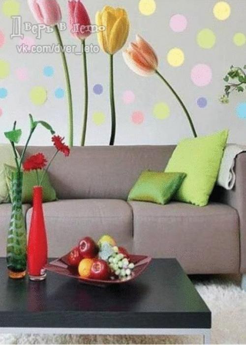 Настенные стикеры в интерьере - идеальный способ самовыразиться. 08