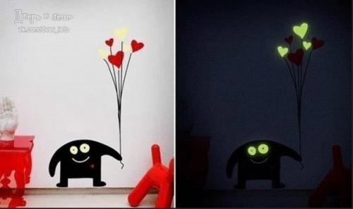 Настенные стикеры в интерьере - идеальный способ самовыразиться. 07