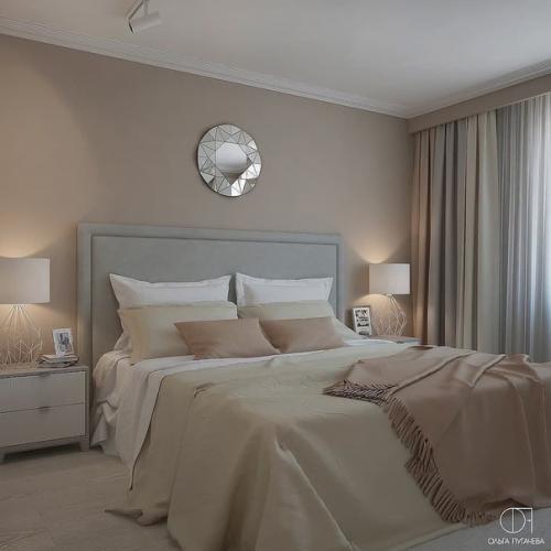 Дизайн проект просторной квартиры в пастельных оттенках. 07