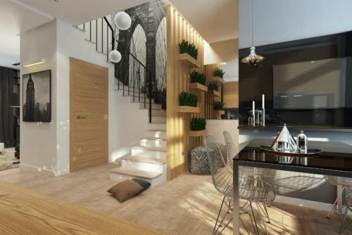 Интерьер таунхауса в г. Аксай (первый этаж), 43 кв. 05