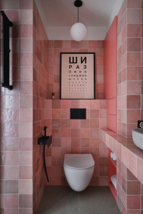 Реализованный интерьер яркой квартиры, площадью 54 кв. 04