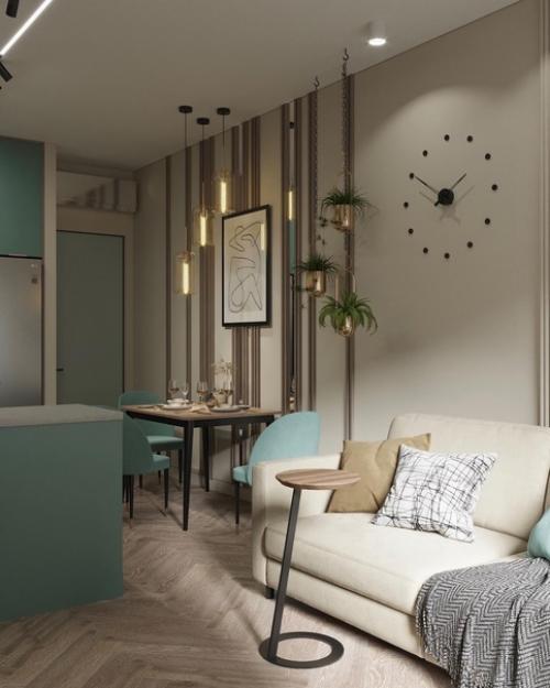 Интерьер кухни - гостиной (21, 2 кв. 01