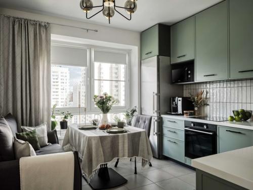 Стильное преображение типового ремонта от застройщика в двушке 65 м. 01