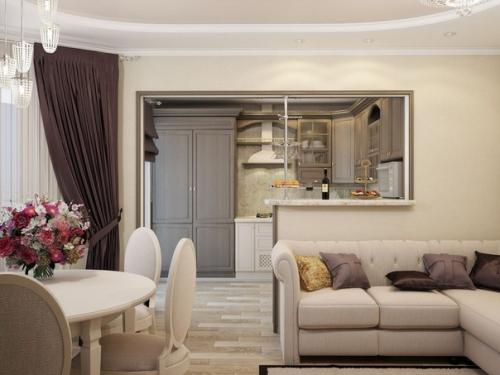 Интересный?  Дизайн интерьера кухни - гостиной? 04